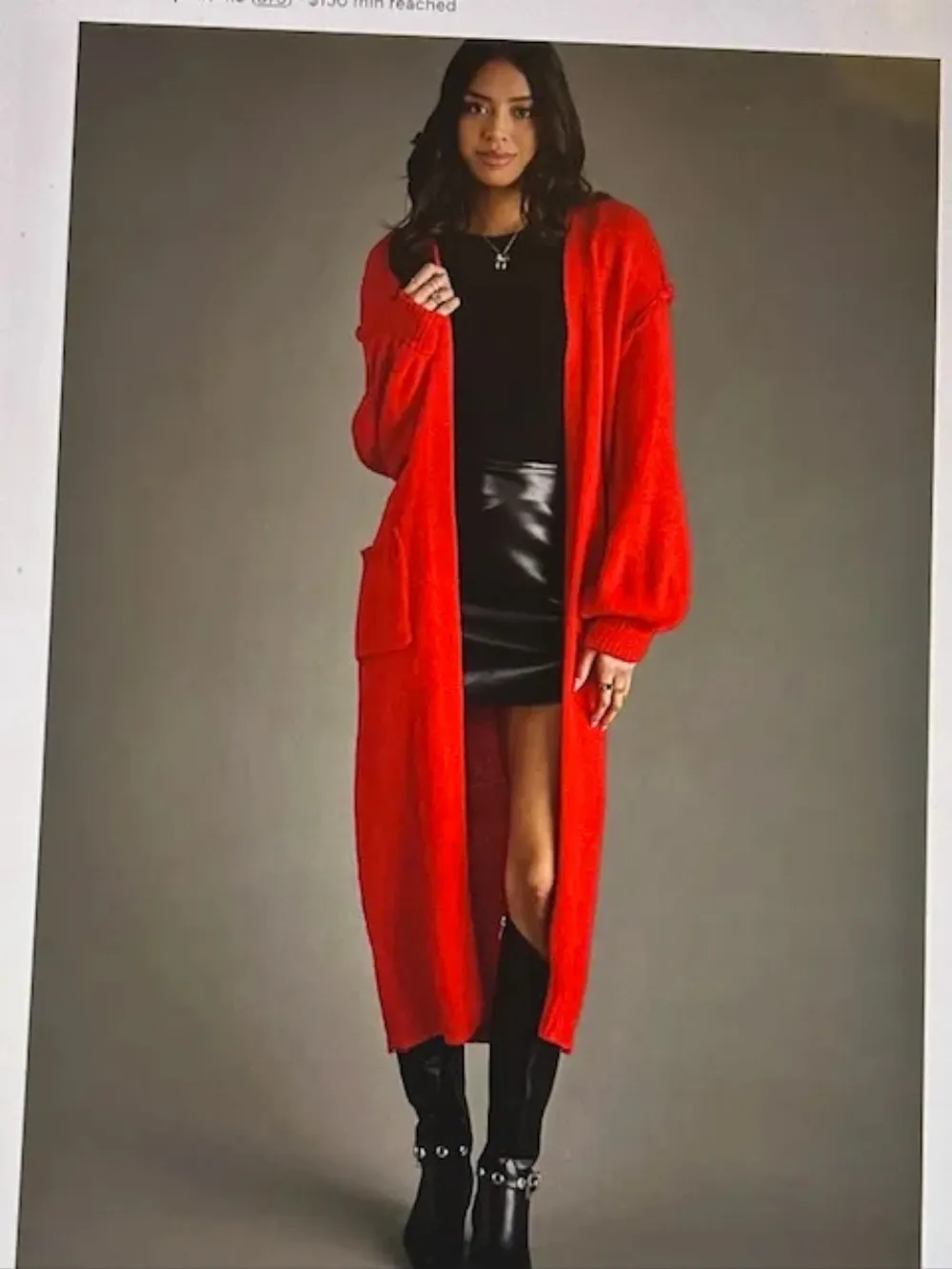 Panache Red Cardigan 3