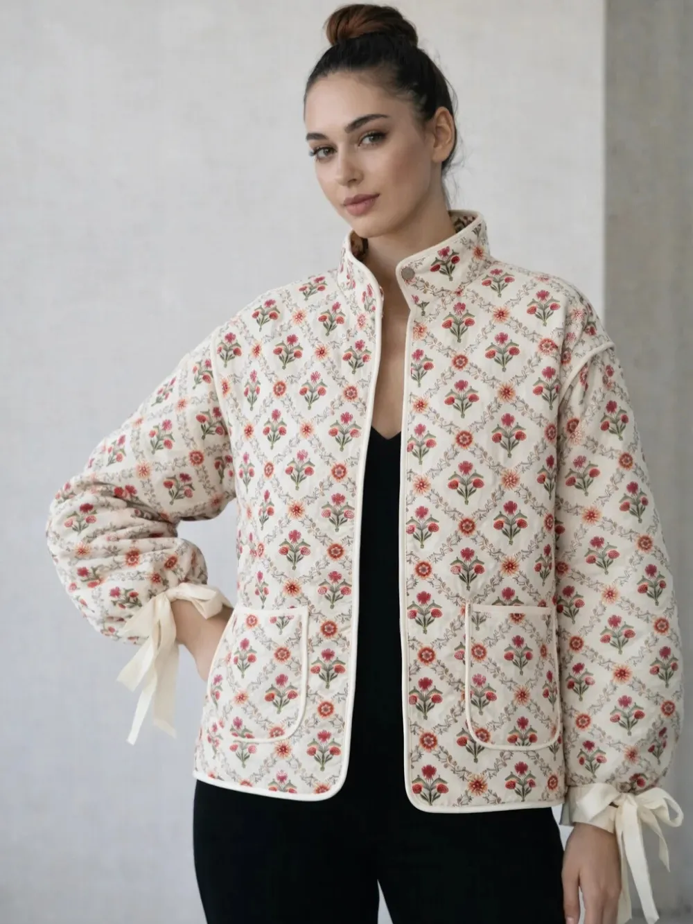 Floral Quilted Jacket 3