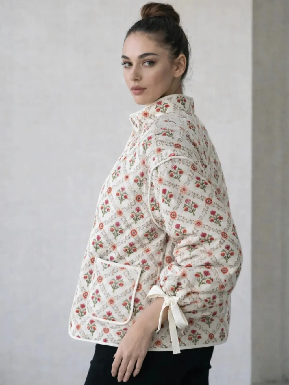 Floral Quilted Jacket 4