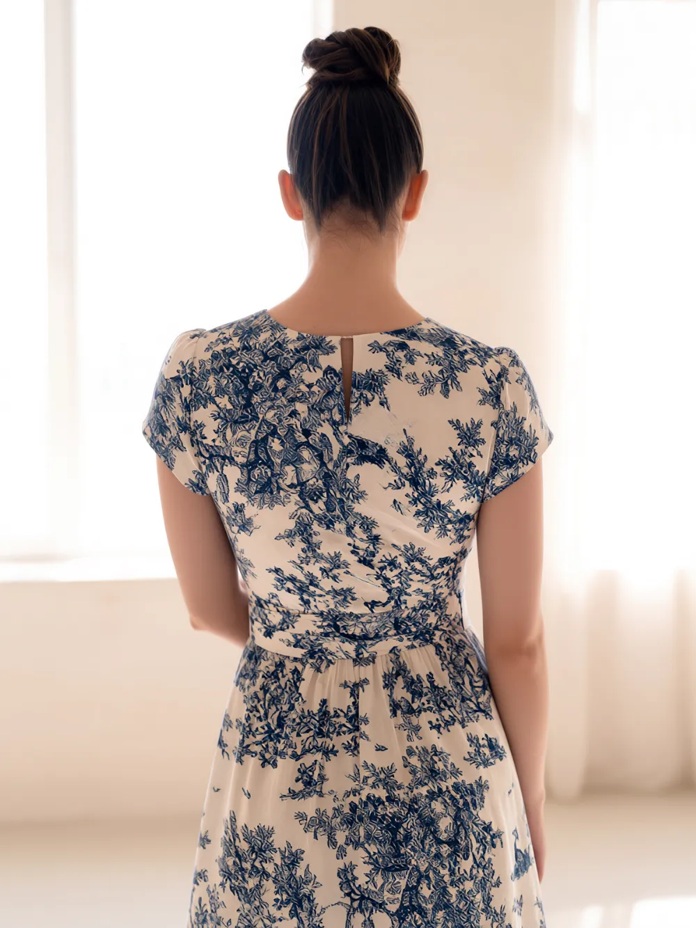 Toile Print Wrap Dress 3